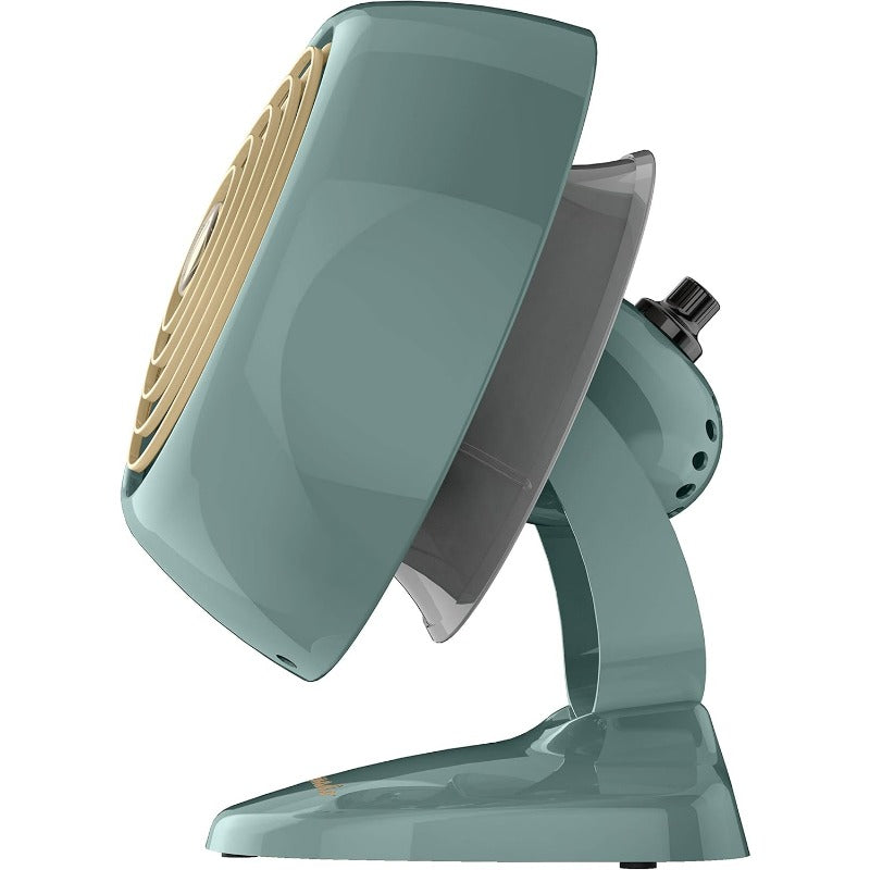 VFAN™ Mini Fan Classic Vintage Fan Retro Metal Air Circulator For Desk and Bedside 2 Speeds Adjustable Tilt Personal Cooling with Targeted Airflow Quiet Fan Green